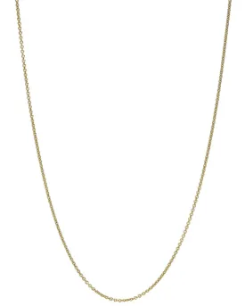 14k Yellow Gold Baby Rolo Chain Necklace
