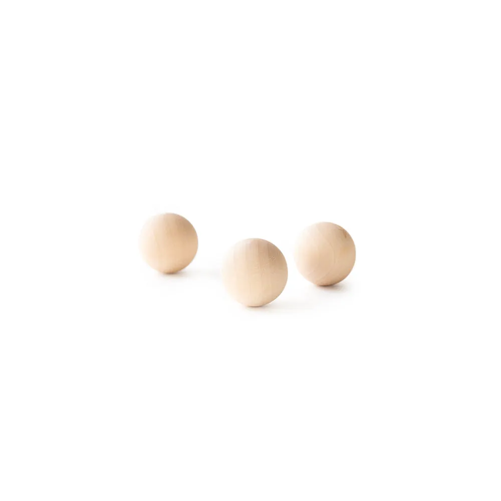 1/4" Solid Round Wooden Ball, 100 Pieces