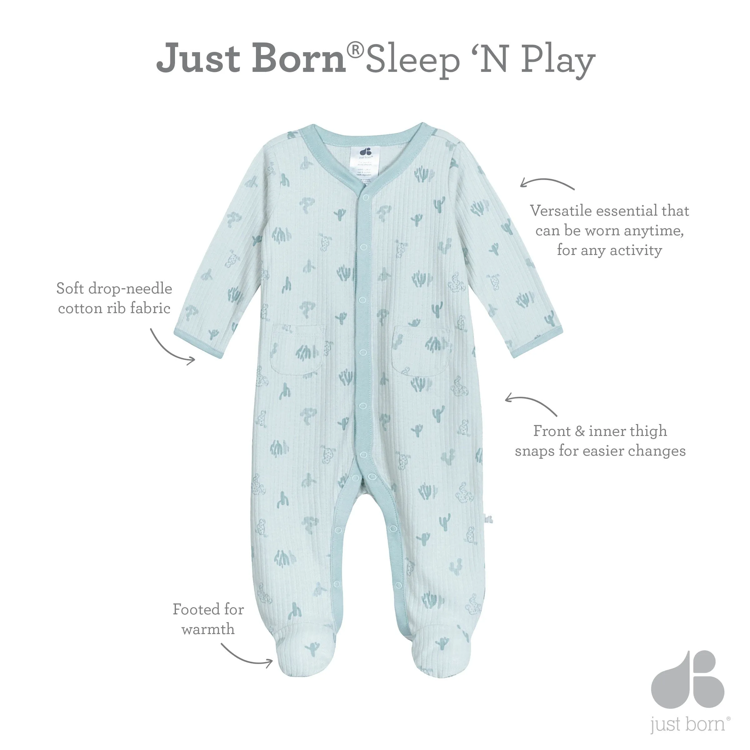 19-Piece Baby Boys Desert Cactus Ultimate Newborn Essentials Gift Set