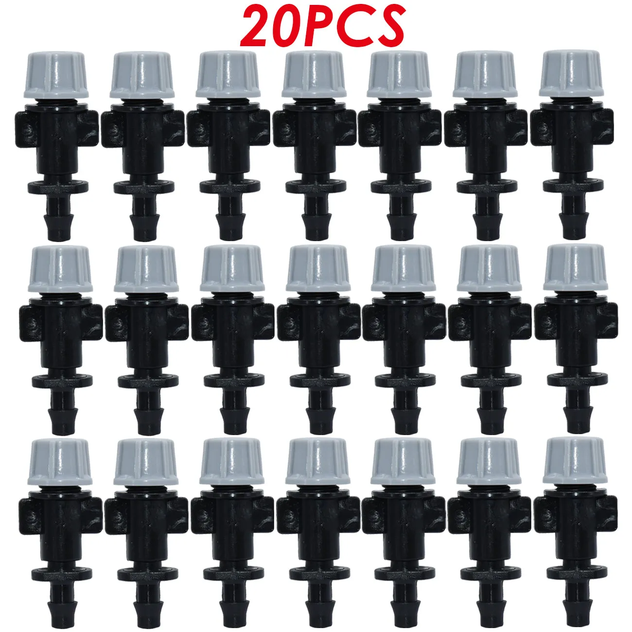 20X 1/4 Inches Nozzle Dripper Watering Sprayer Misting Atomizing Sprinkler Garden Drip Irrigation Sy