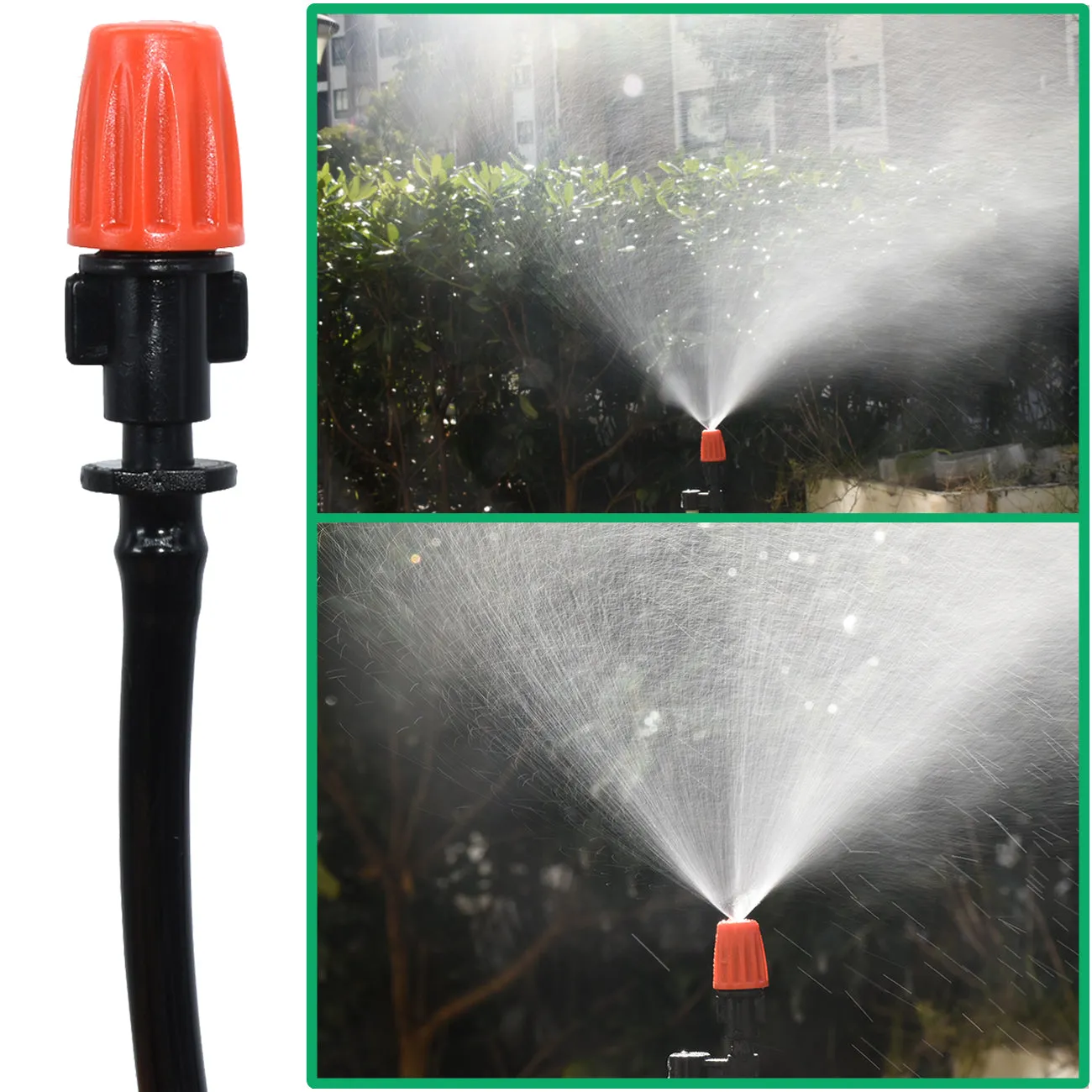 20X 1/4 Inches Nozzle Dripper Watering Sprayer Misting Atomizing Sprinkler Garden Drip Irrigation Sy