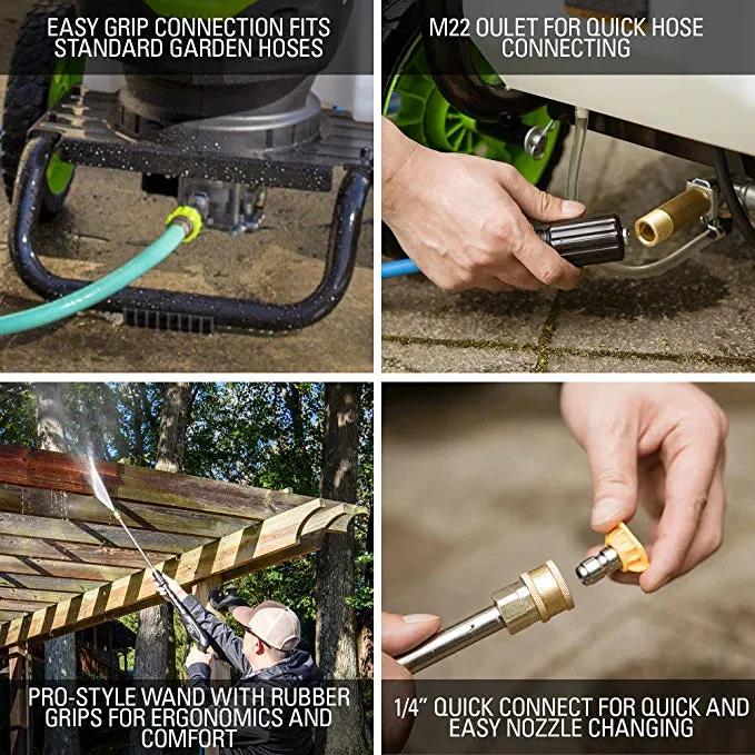 2300 PSI Pressure Washer w/ 12" Surface Cleaner Combo Kit