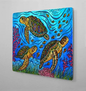 3 Loggerheads Aluminum Wall Art