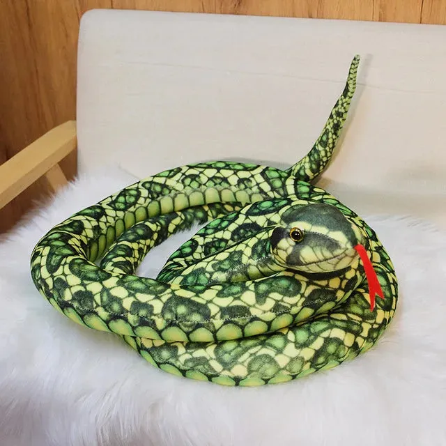 3m Simulation Soft Plush toys Giant Yellow Snake animals python Cloth Toy Stuffed Dolls Bithday Christmas Gifts For baby Kids
