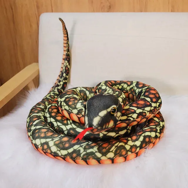 3m Simulation Soft Plush toys Giant Yellow Snake animals python Cloth Toy Stuffed Dolls Bithday Christmas Gifts For baby Kids