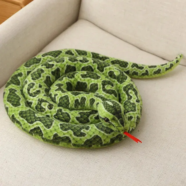 3m Simulation Soft Plush toys Giant Yellow Snake animals python Cloth Toy Stuffed Dolls Bithday Christmas Gifts For baby Kids