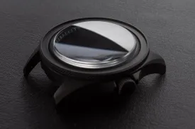 42mm DWC Black Diver Case - Knurled Bezel variant - PVD Black Stainless Steel - Sapphire Dome (DWC-CD-01)