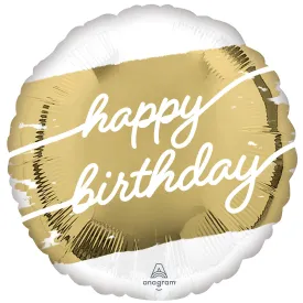 45cm Standard HX Golden Age Foil Balloon S40
