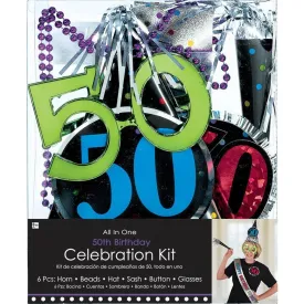 50th - Birthday Party Kit 6/pkg.
