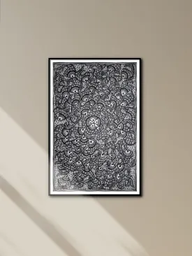 A School of Fishes in Madhubani by Ambika Devi
