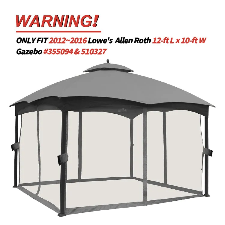 ABCCANOPY 10x12 Gazebo Replacement Accessories (GF-12S004B-1/GF-12S004BTO)