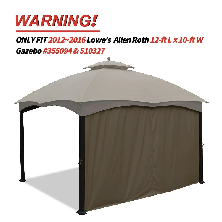 ABCCANOPY 10x12 Gazebo Replacement Accessories (GF-12S004B-1/GF-12S004BTO)