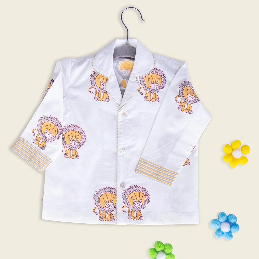 ADYA Little Lion Paws Kids Night Suit