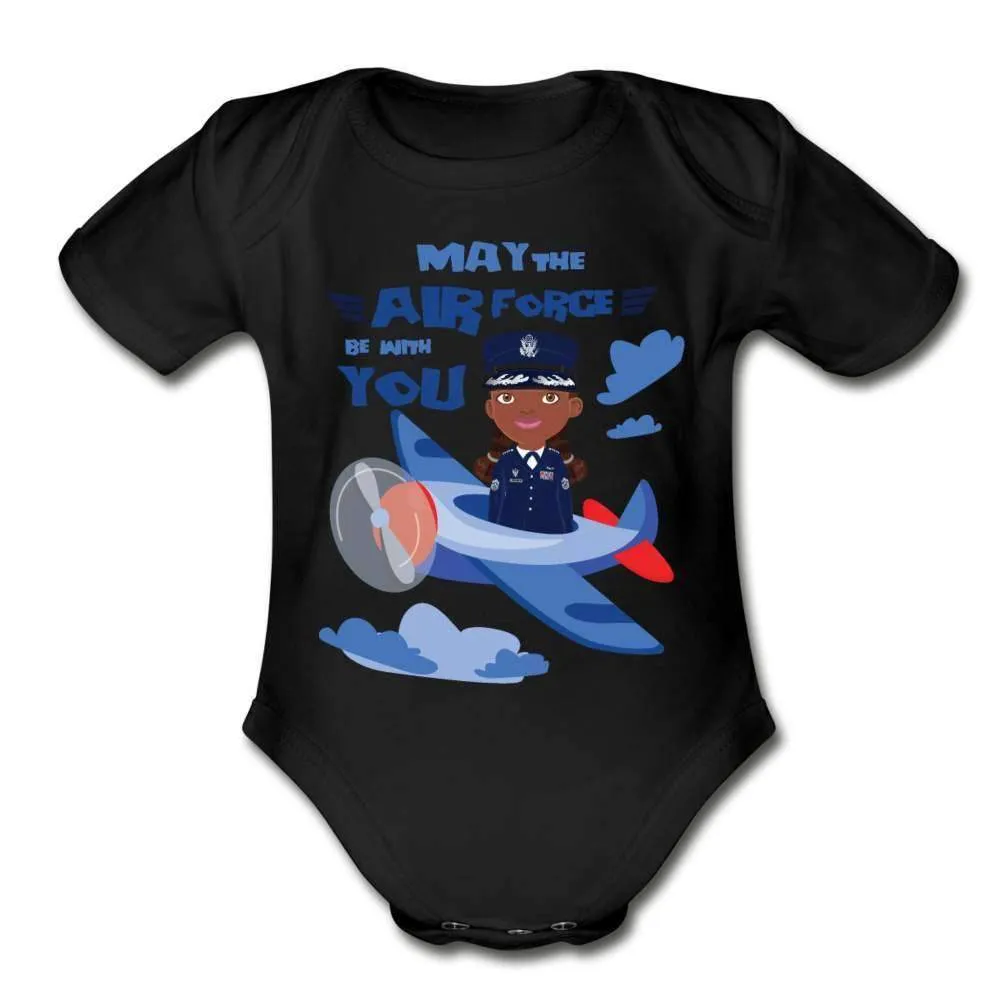 Air Force Organic Baby Onesie