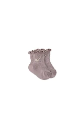 Alison Sock - Violet Tint Flutter