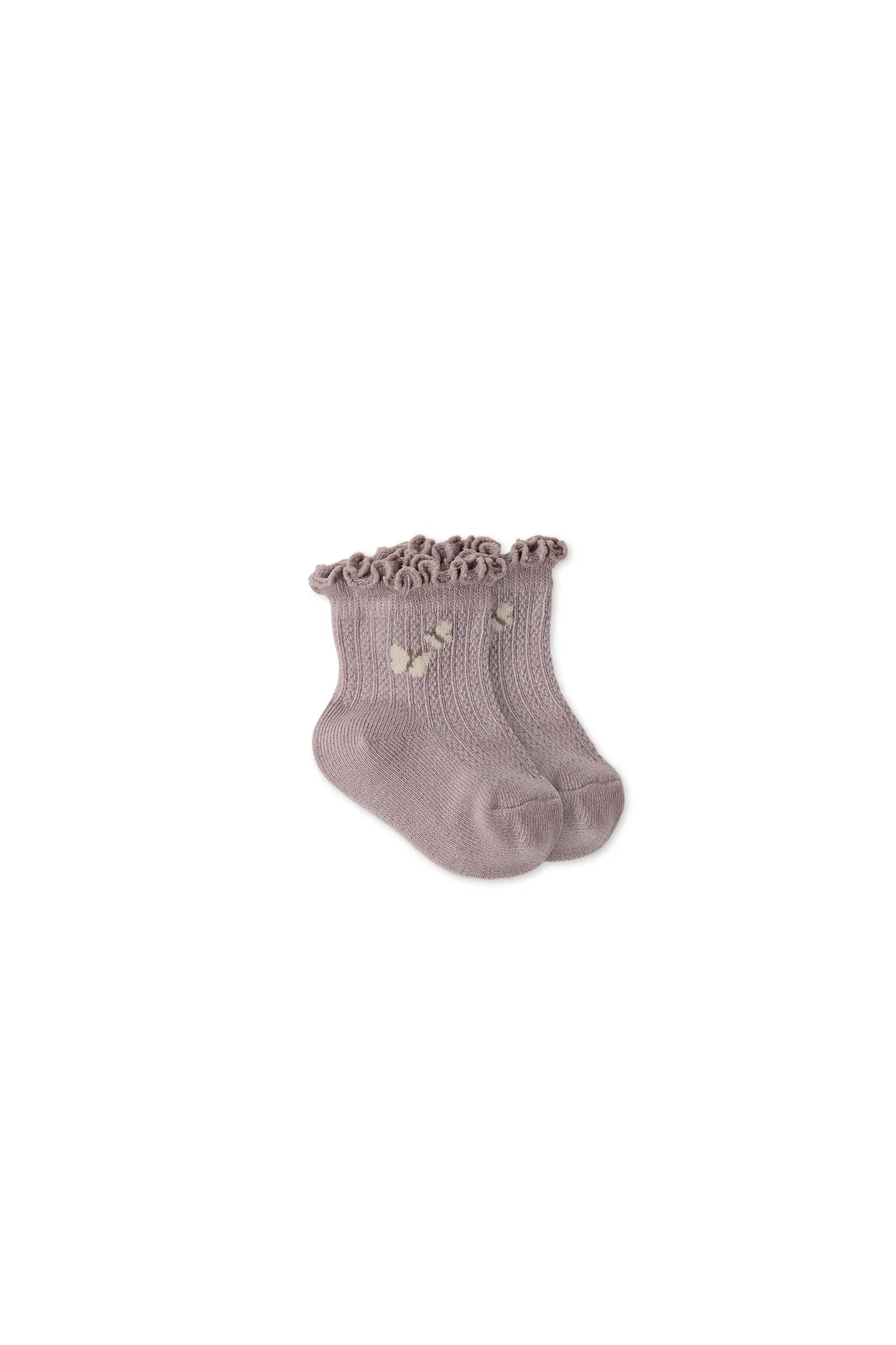 Alison Sock - Violet Tint Flutter
