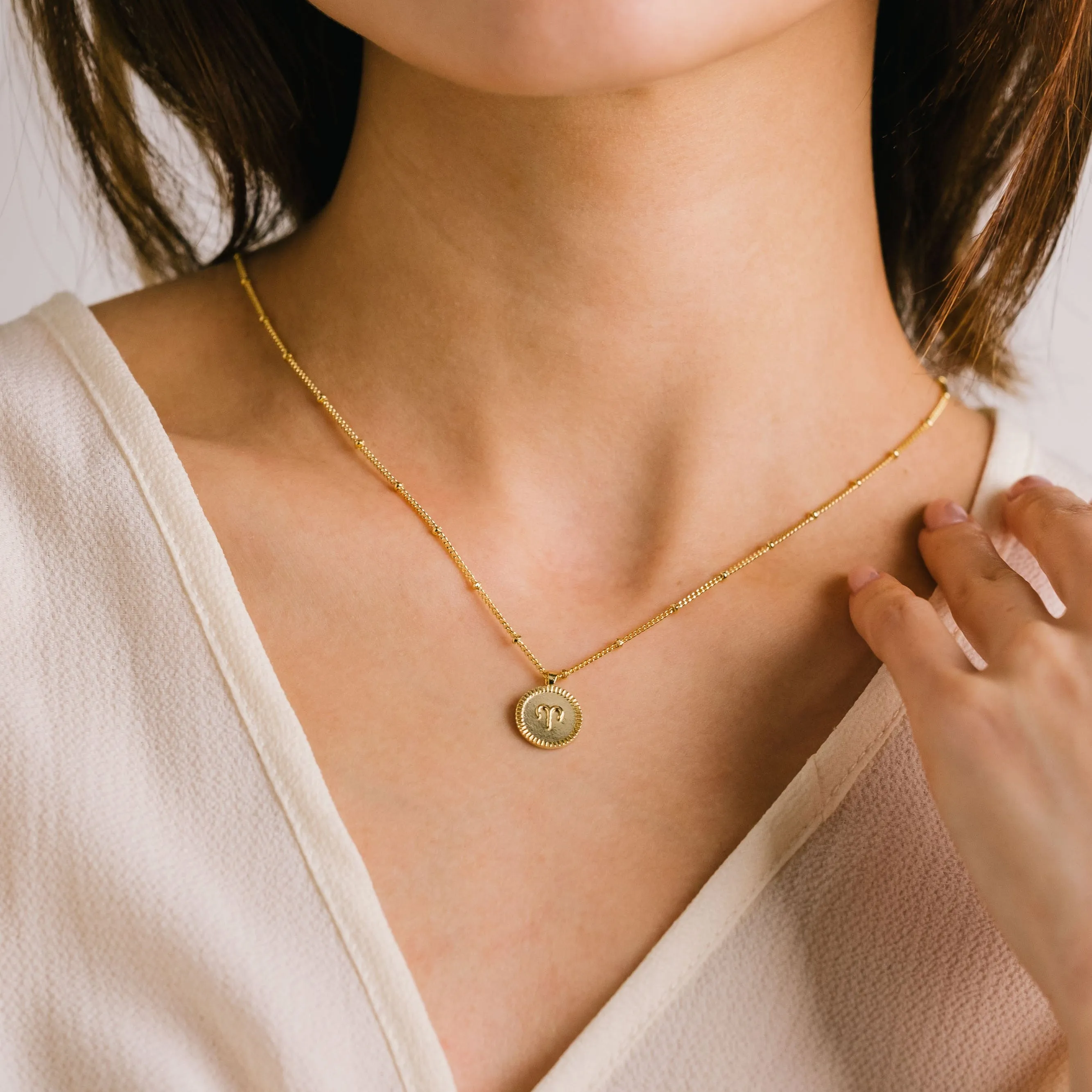 Aries Horoscope Necklace