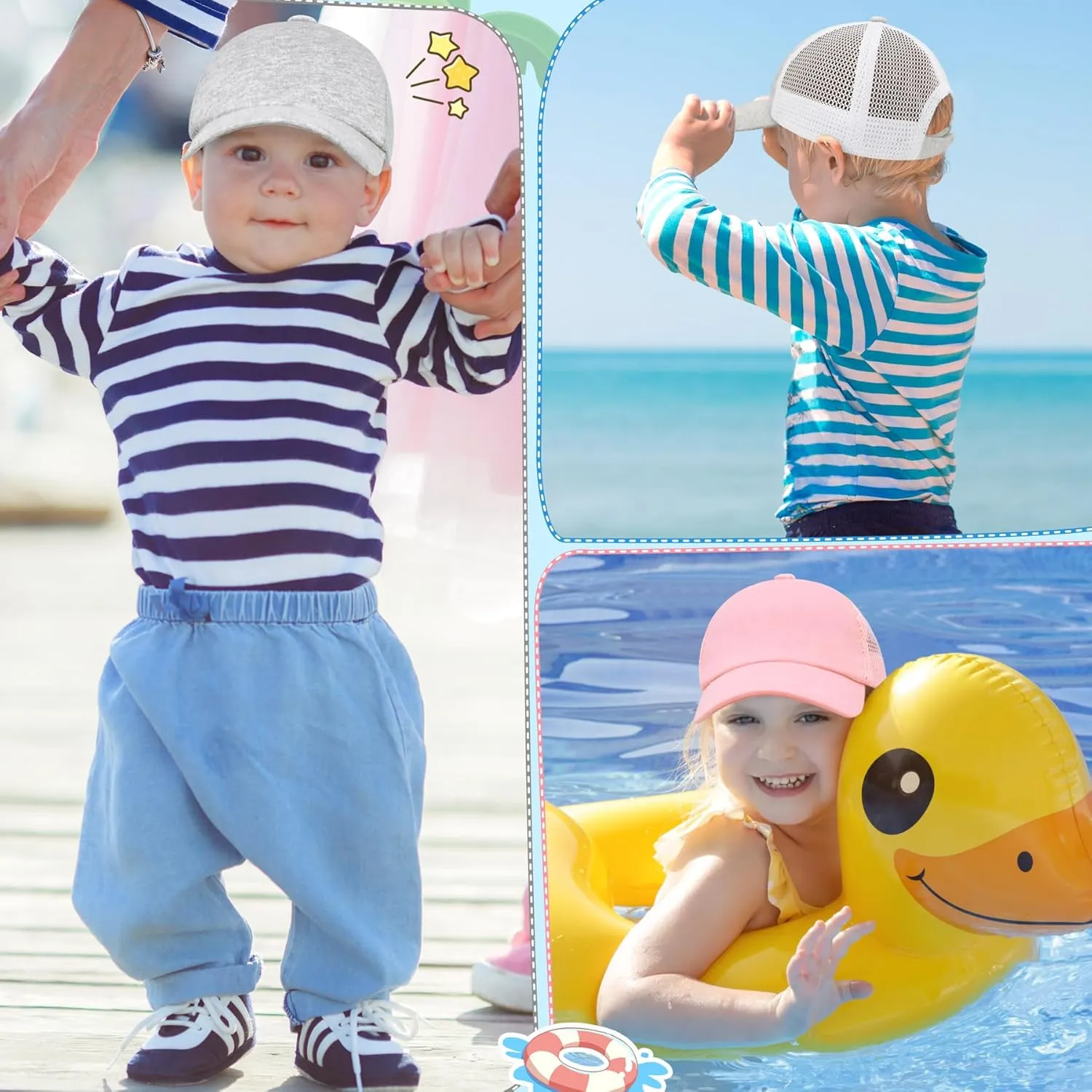 Baby Baseball Cap Toddler Baseball Hat with Mesh Infant Hat for Baby Boy Hats Baby Ball Cap Toddler Girl Hat Kids Hats
