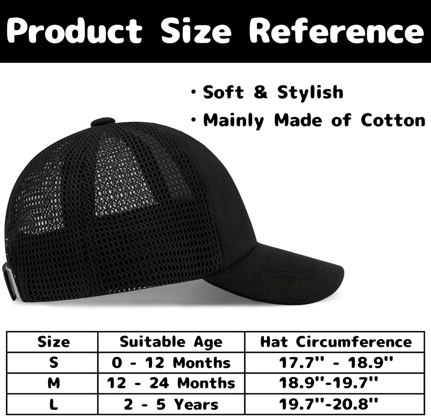 Baby Baseball Cap Toddler Baseball Hat with Mesh Infant Hat for Baby Boy Hats Baby Ball Cap Toddler Girl Hat Kids Hats