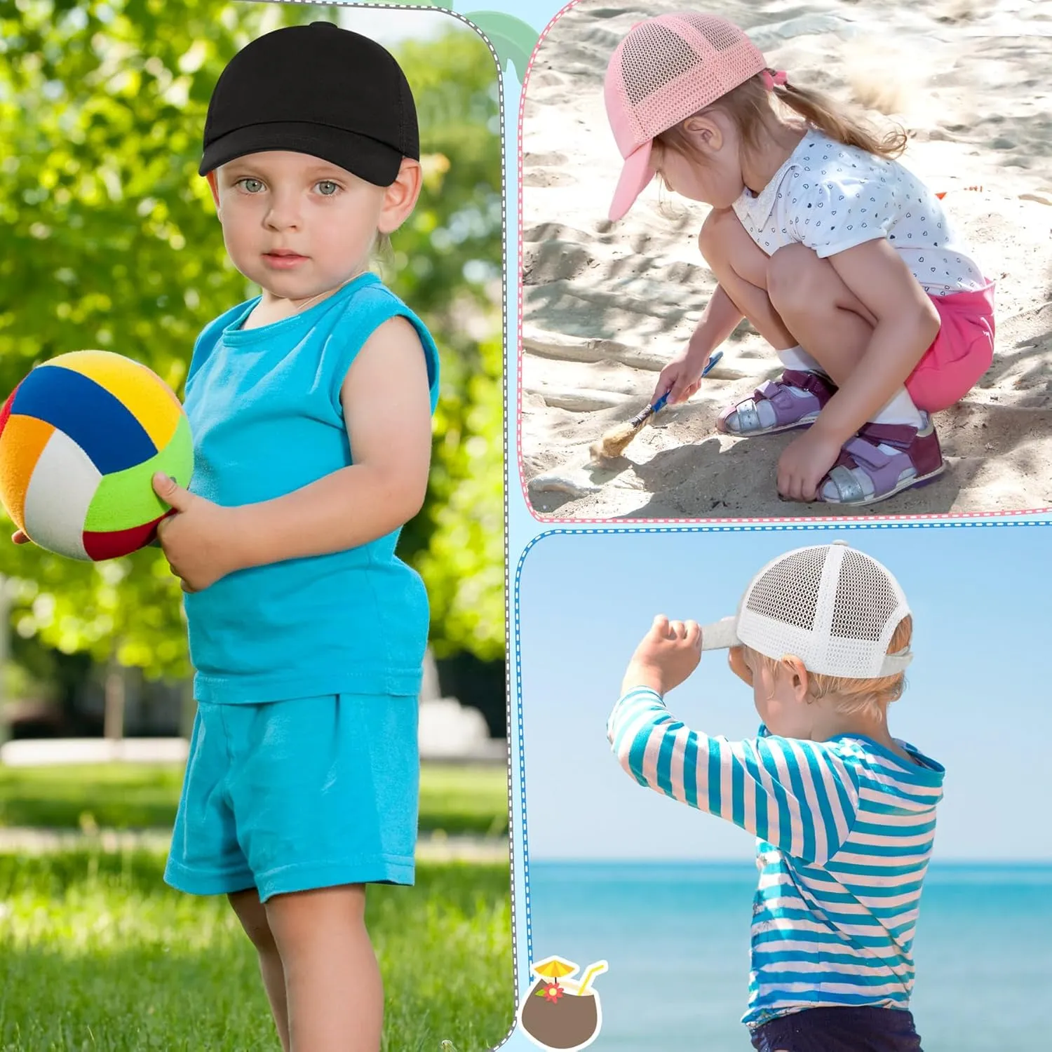 Baby Baseball Cap Toddler Baseball Hat with Mesh Infant Hat for Baby Boy Hats Baby Ball Cap Toddler Girl Hat Kids Hats