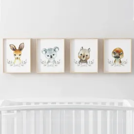 Baby Kangaroo & Koala Poster