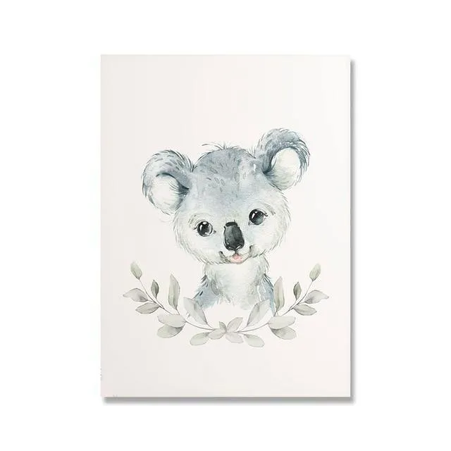 Baby Kangaroo & Koala Poster