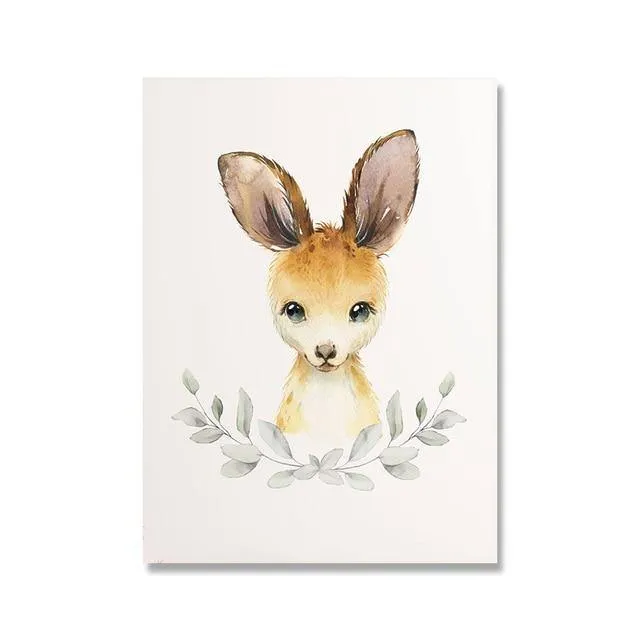 Baby Kangaroo & Koala Poster
