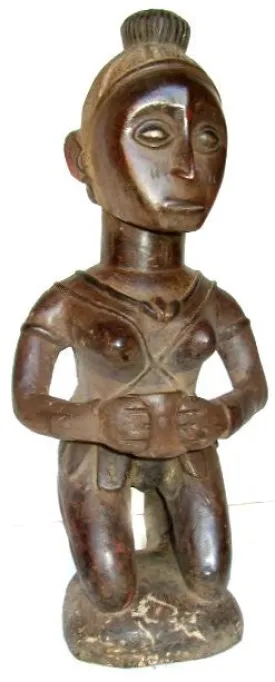 Baga Kneeling Female Figure