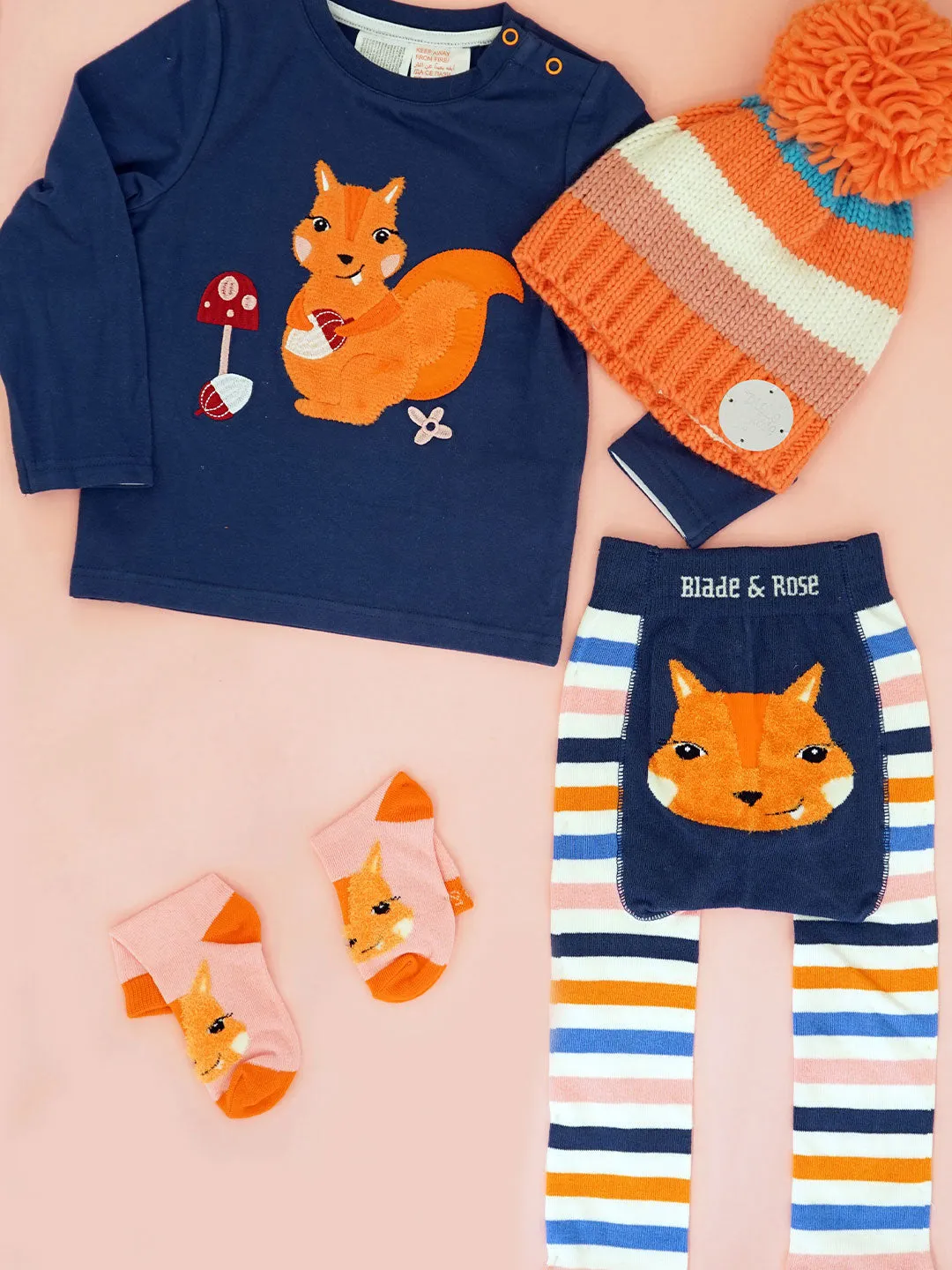 Blade and Rose Mia The Squirrel Cotton Socks 小松鼠全棉嬰兒襪