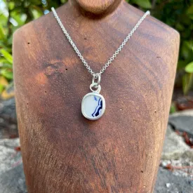 Blue Frill Sterling Silver Charm