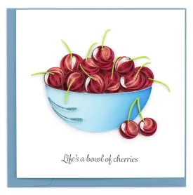 Bowl Of Cherries Quilling Card
