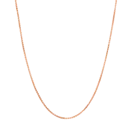 Box Chain Necklace - 18K Rose Vermeil