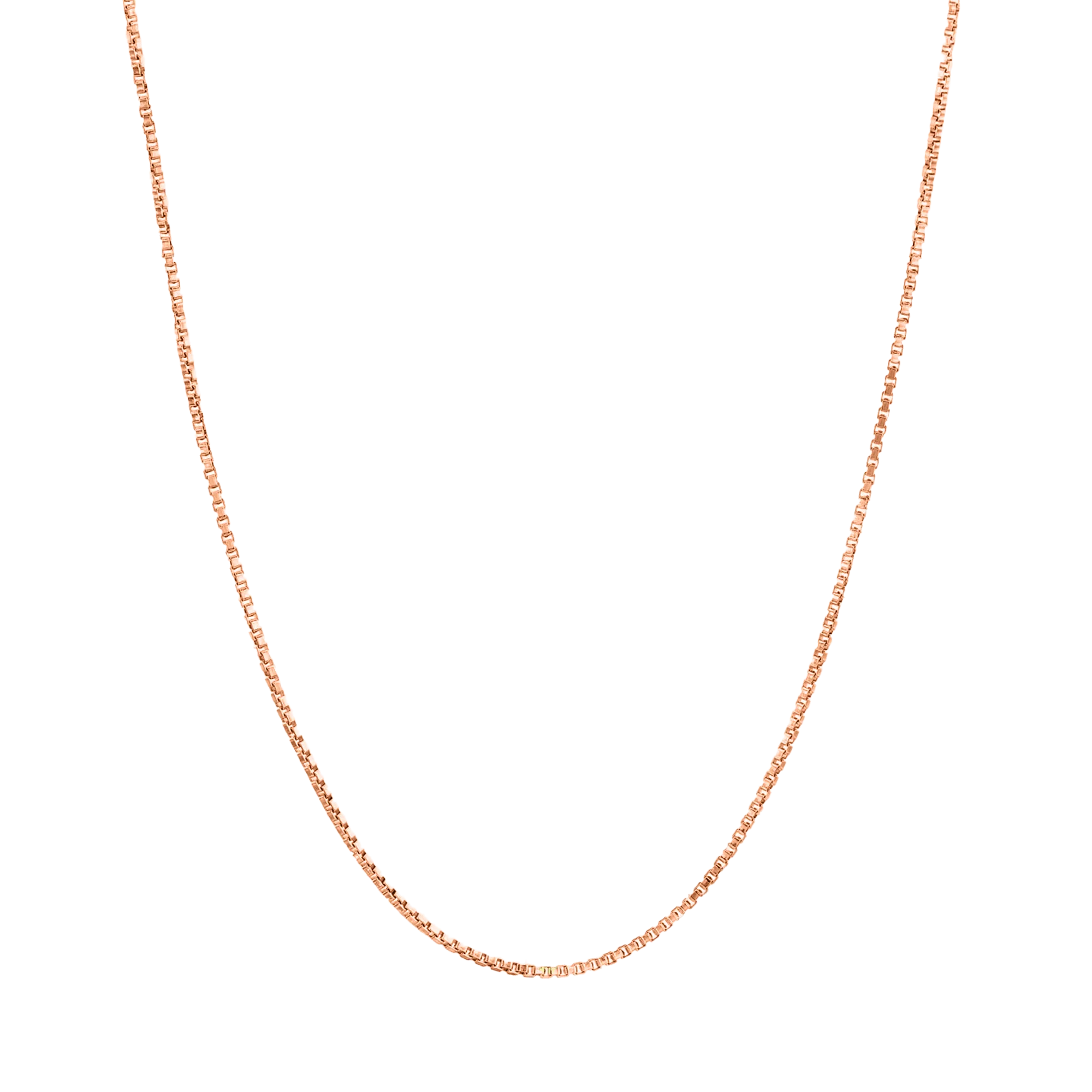 Box Chain Necklace - 18K Rose Vermeil