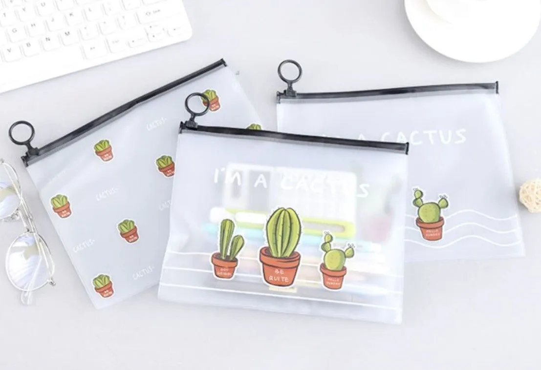 Cactus Design Zip Case