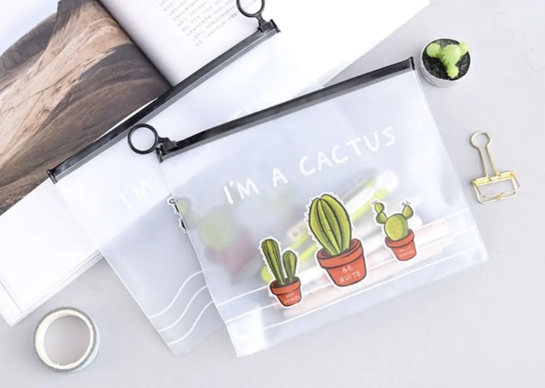 Cactus Design Zip Case