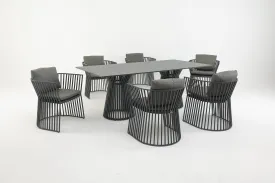 CHANCELLOR 6-Seater Rectangular Outdoor Dining Set (Avail End October 2024)