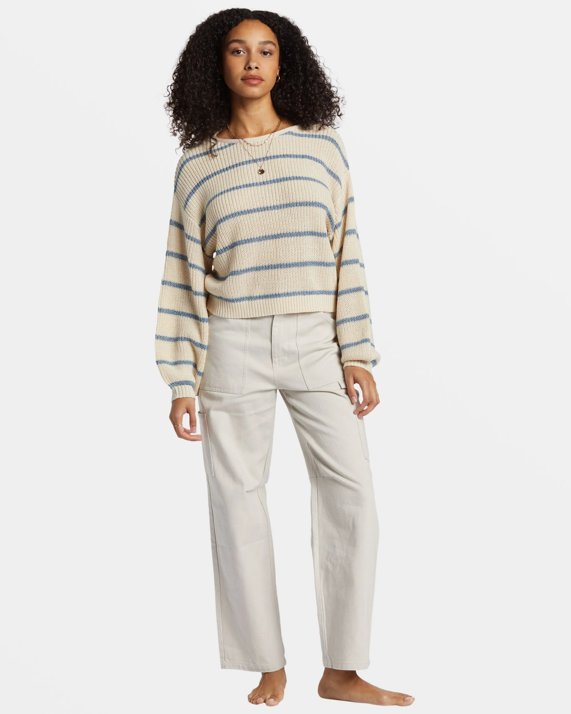 Changing Tides Pullover Sweater - Blue Shadow