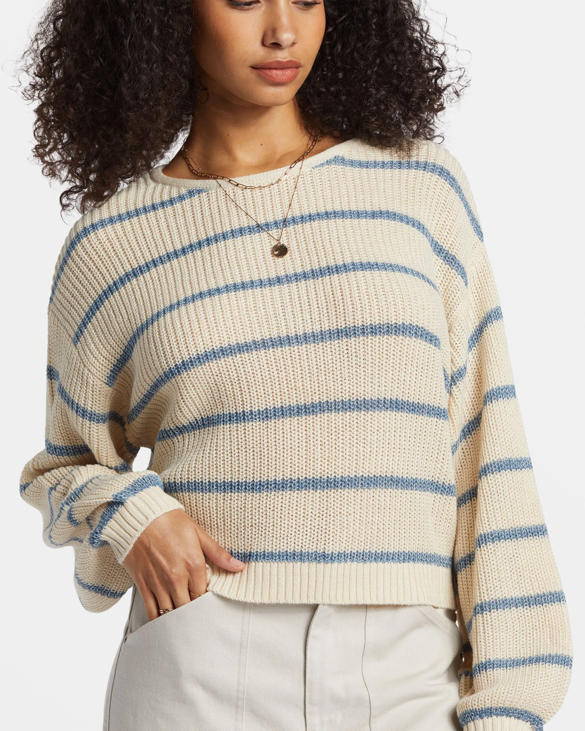 Changing Tides Pullover Sweater - Blue Shadow