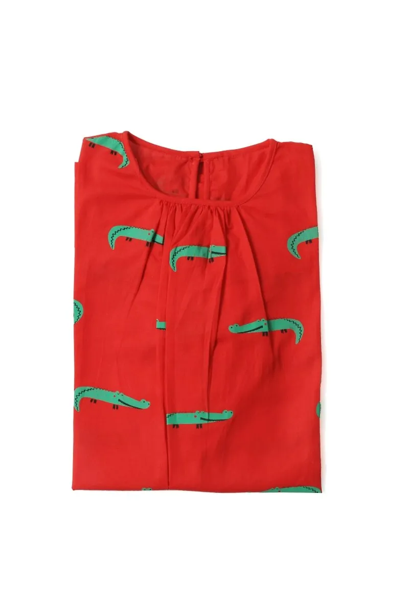 Christmas Crocodile- Girls Comfort Wear