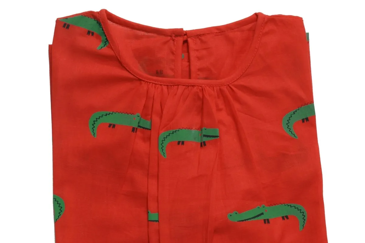 Christmas Crocodile- Girls Comfort Wear