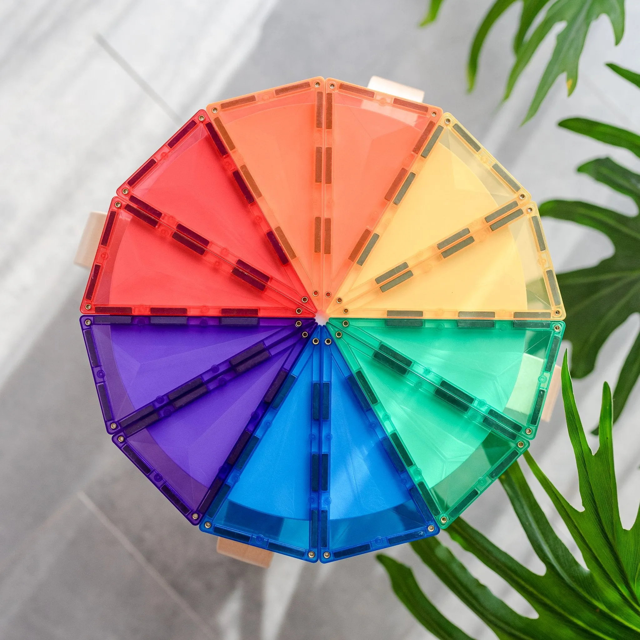 Connetix - Geometry Pack - Rainbow - 30 Pieces