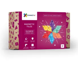 Connetix - Geometry Pack - Rainbow - 30 Pieces