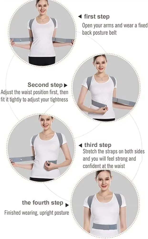 Corrector for Men and Women, Adjustable Back Shoulder Straighten Orthopedic Brace Belt Clavicle Spine Support Relief(Small)