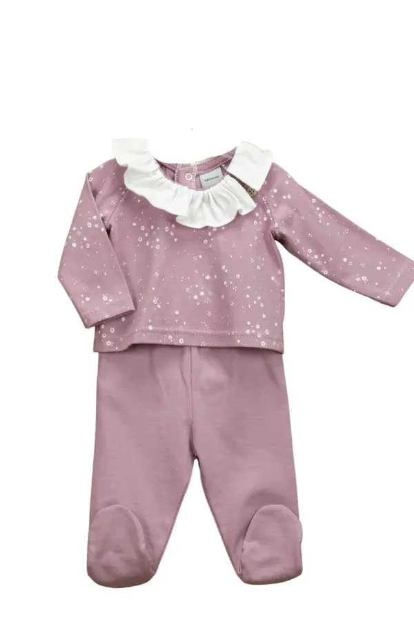 Cotton Set with frill collar - Galaxy