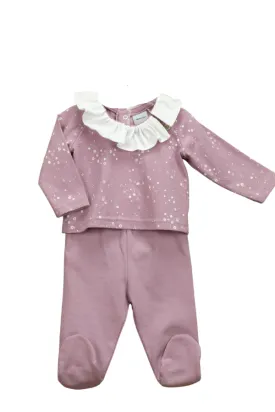 Cotton Set with frill collar - Galaxy
