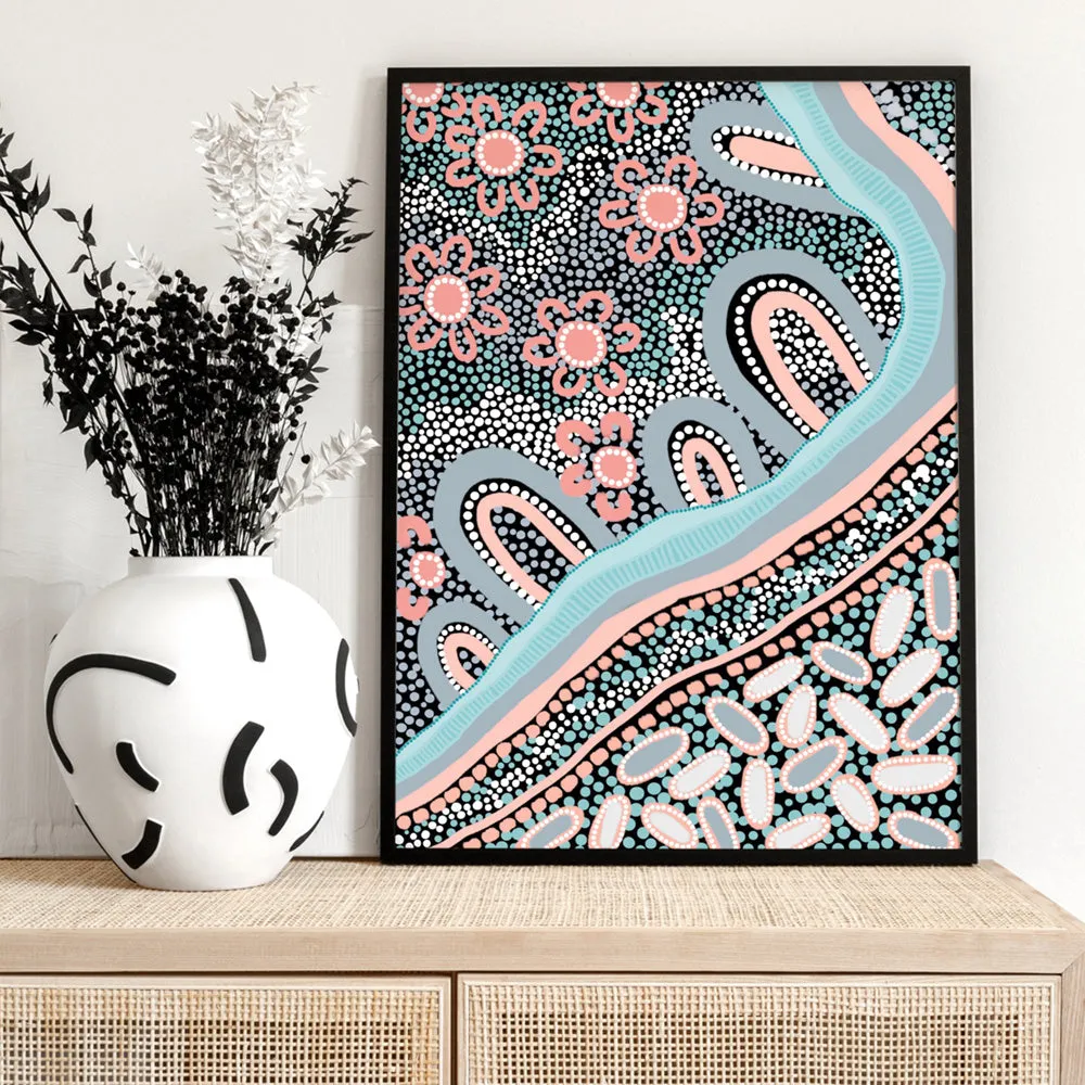 Country Land - Art Print by Leah Cummins