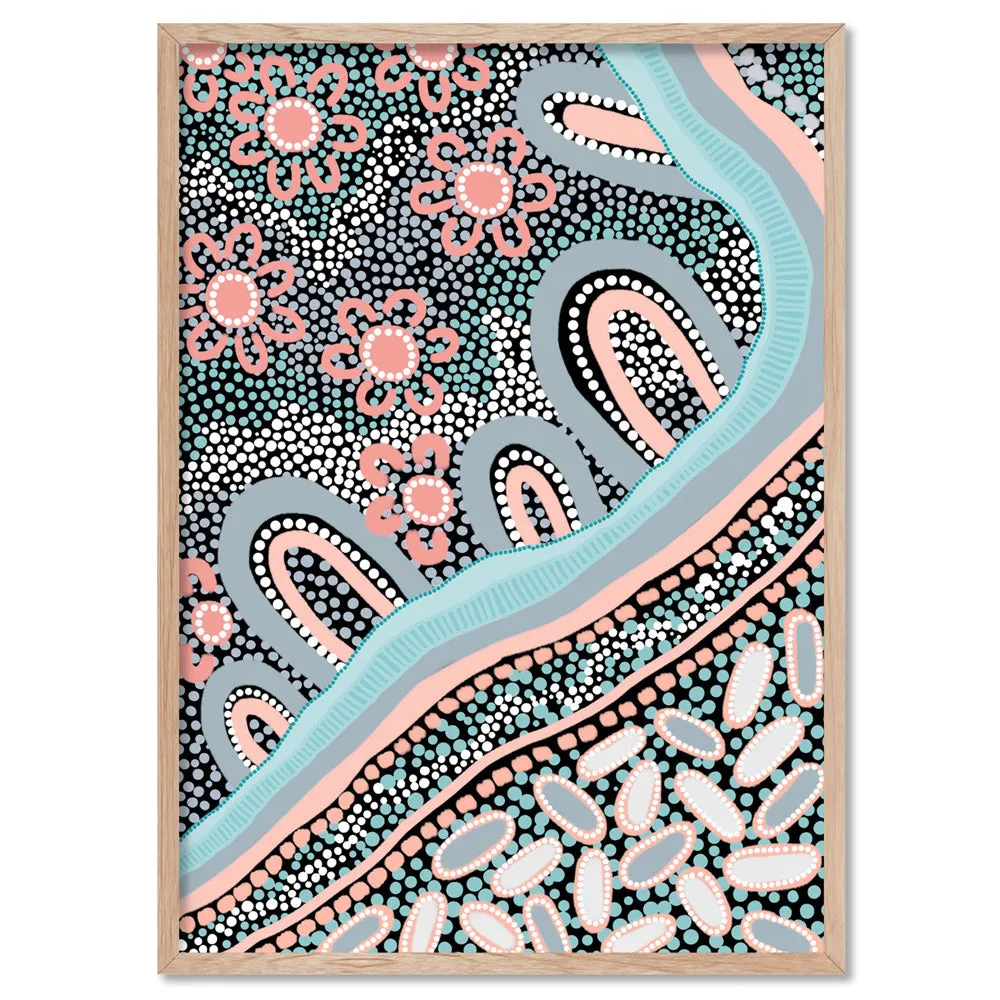 Country Land - Art Print by Leah Cummins