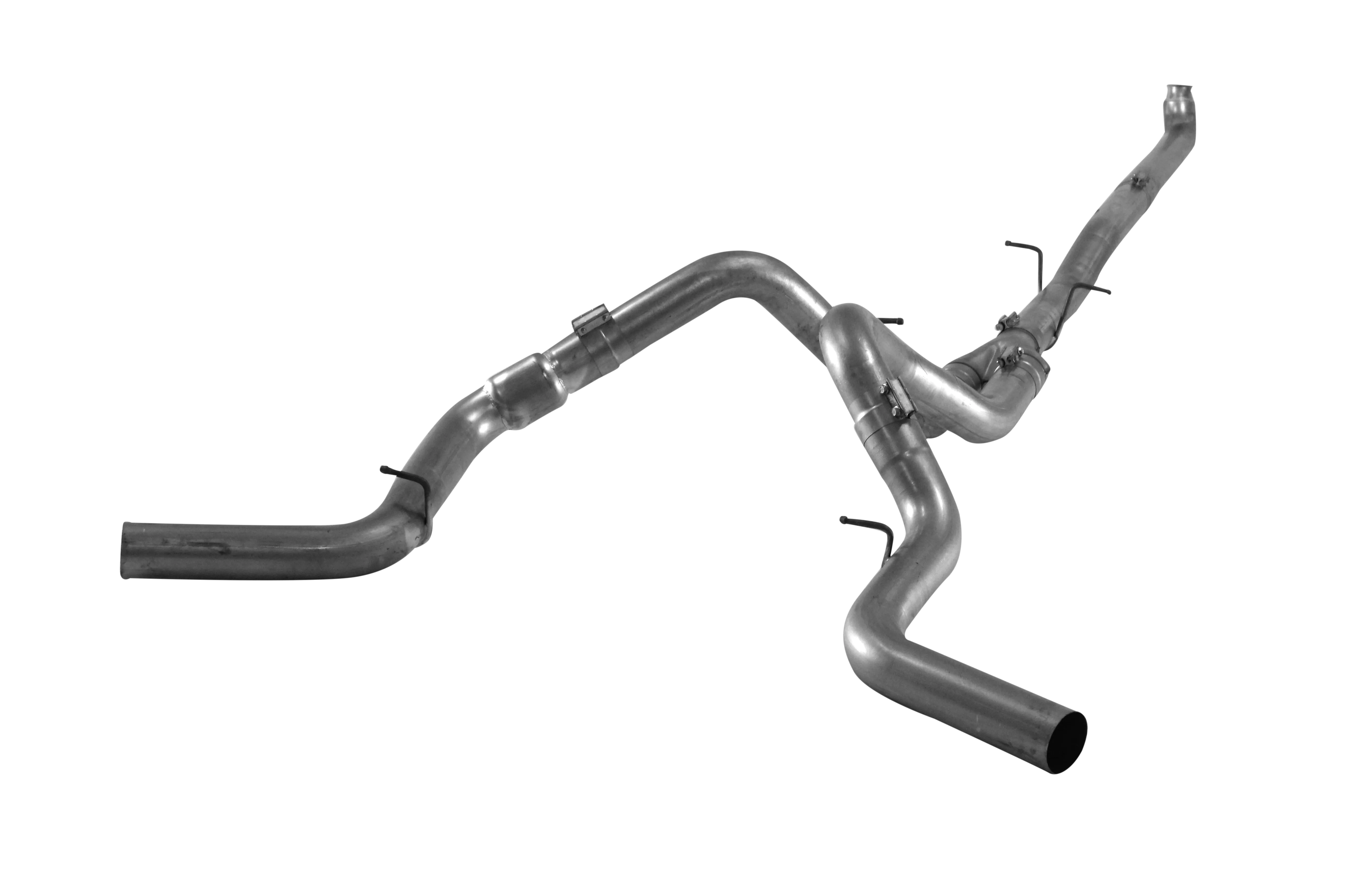 *Discontinued* 2007.5-2010 Duramax 4" Turbo Back Dual Exhaust - No Muffler (FLO 734)