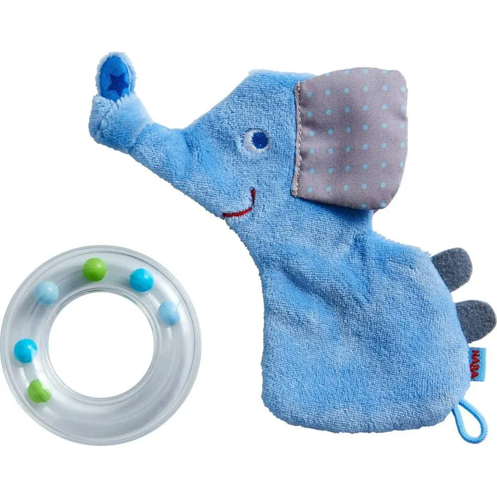 Elephant Rattle with Removable Teething Ring