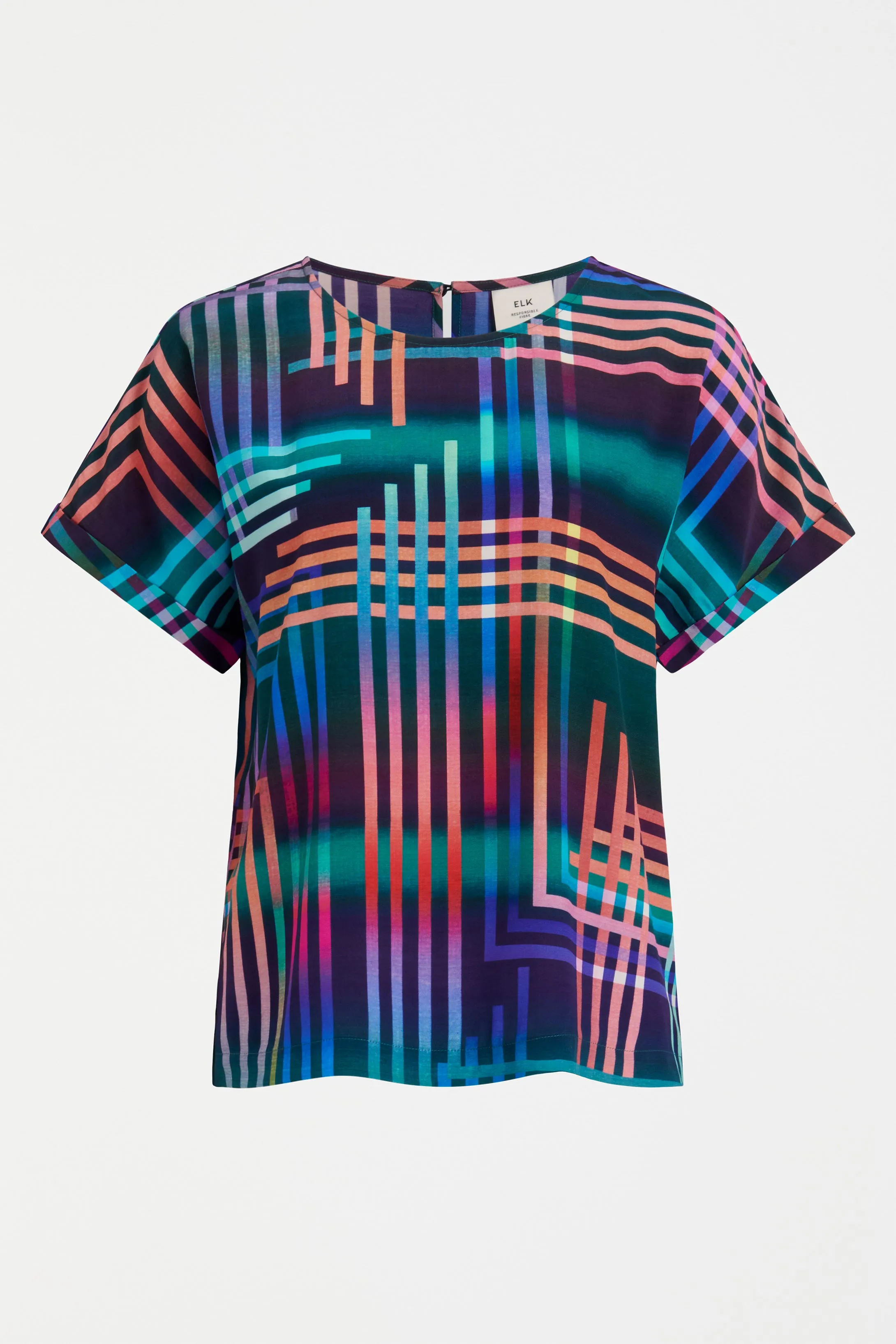 Elk The Label - Eryn Top - Navy Lighten Print